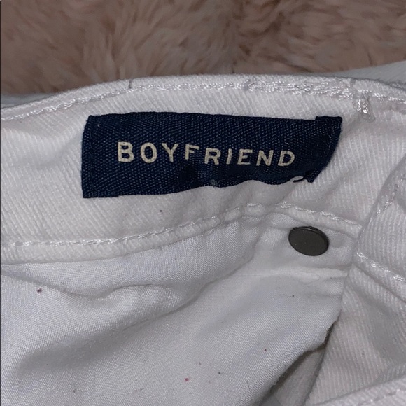 White ripped boyfriend jeans - Picture 5 of 9